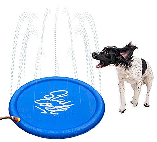 Karlie 522123 Splashy Hunde Sprinkler Matte Durchmesser: 100 cm, S, blau, 390 g von Karlie