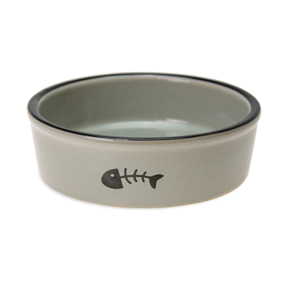 Karlie Keramik Katzennapf, grau - 200 ml, Ø 12 cm Karlie Keramik Katzennapf, grau - 200 ml, Ø 12 cm von Karlie