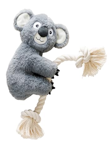 Karlie Kletter Koala, Hundespielzeug, Plüsch, Grau, 40x18 cm von Karlie