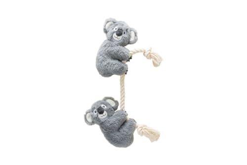 Karlie Kletter Koala Duo, Hundespielzeug, Plüsch, Grau, 42x13 cm von Karlie