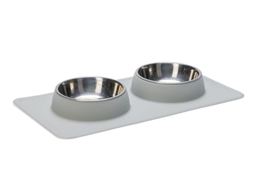 Karlie Silikon INOX Dinner Set Dex 700 ml Weiss 2 x 350 ml von Karlie