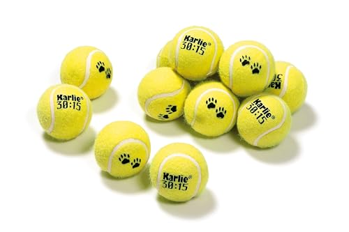 Karlie Spielzeugtrommel mit 12 Tennisbällen ø: 6 cm gelb von Karlie