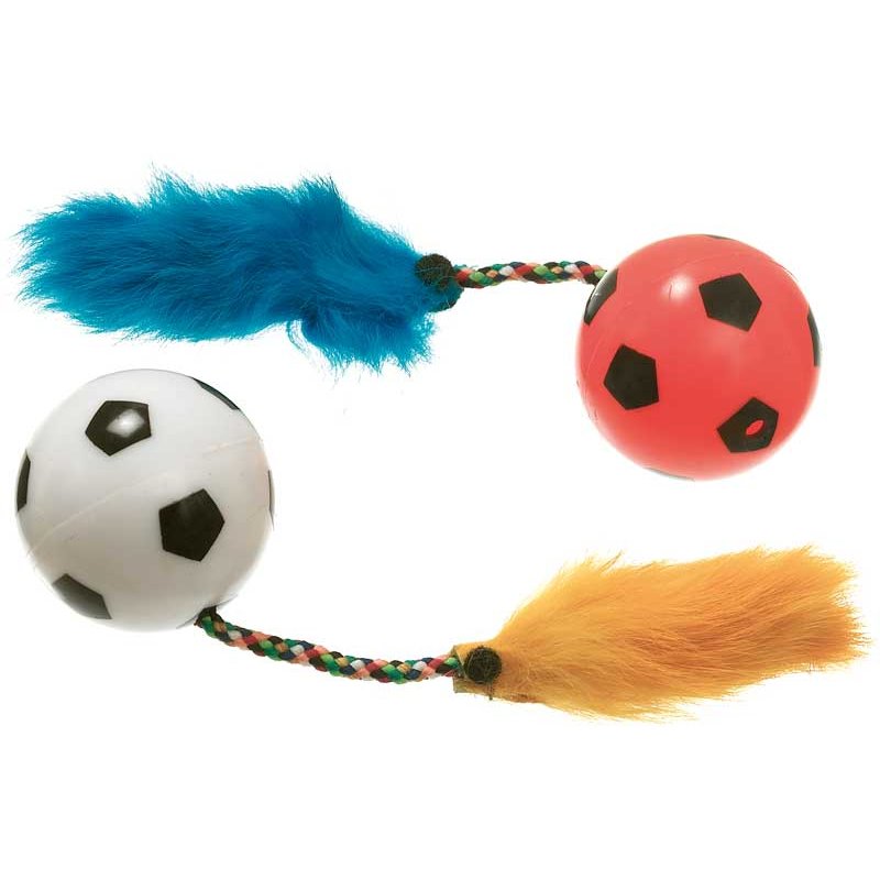 Katzenspielball mit Rassel und Plüschschwanz 2 Stk. von Karlie