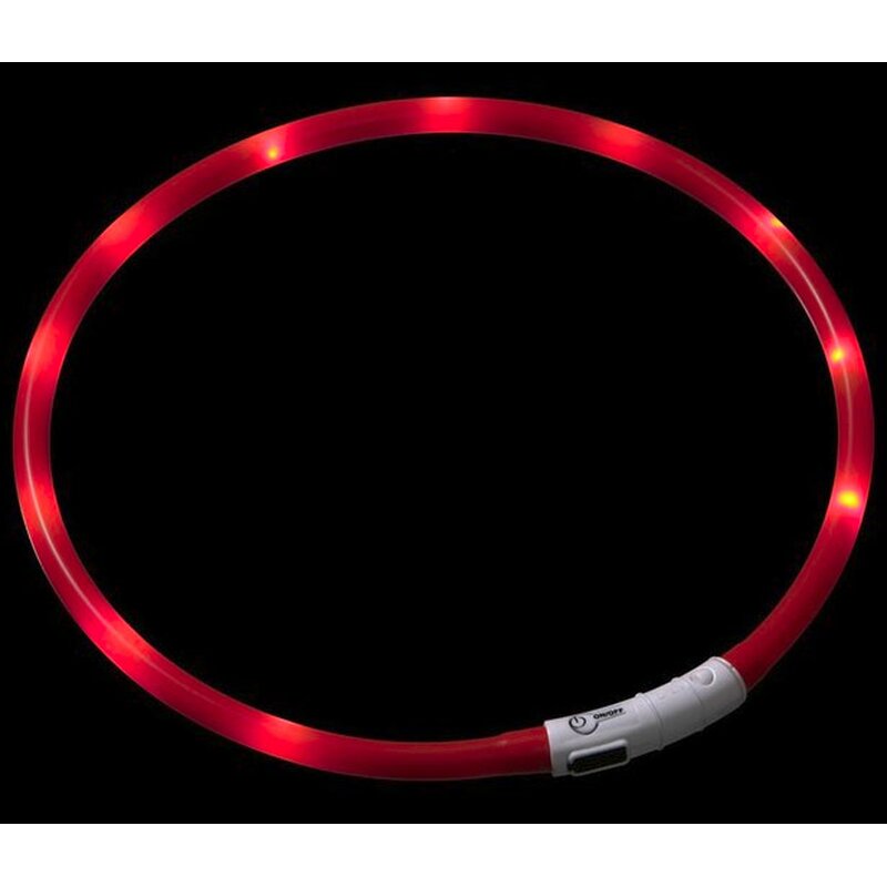 Visio Light - LED Leuchtschlauch-Halsband - orange 70cm von Karlie