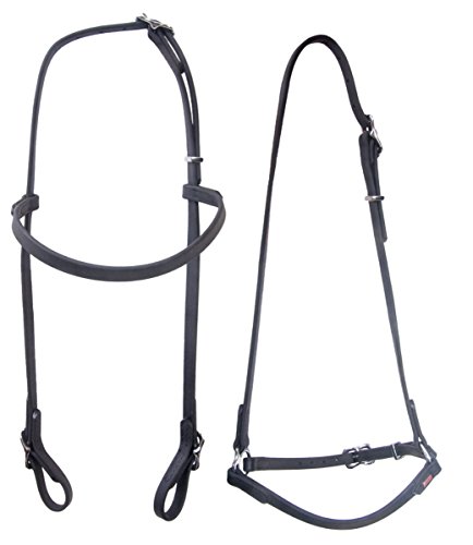 Karlslund Trense BioThane Bridle, Black Chrome, k319-bla von Karlslund