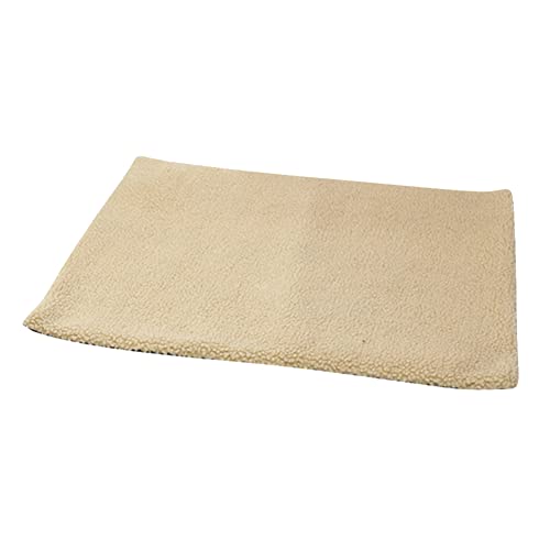 Karriter Heizmatte, weich, warm, Haustier-Wintermatte, Decke, weich, warm, Bett, Kissen, Zubehör für Haustiere, Beige von Karriter