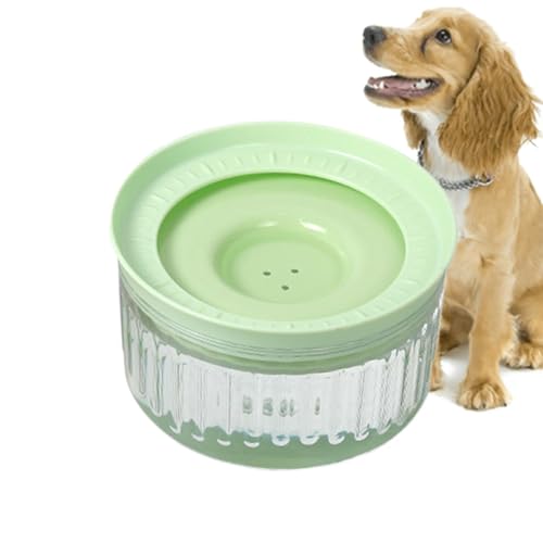 Große Katzenwasserschale, Haustierwasserschale - Wasserfutter 1800 ml Katzenschüssel Spill Proof - Abnehmbarer Wasserer, langsamer Trinkfutterbehälter -PET -Vorräte für Hunde und Katzen von Kasmole