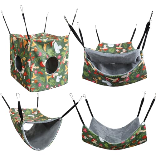 Hängematte für Kleintiere | Bequeme Hängematte für Eichhörnchen | Abnehmbares Haus für Nagetiere und Frettchen Hängematte für Kleintiere | Bequeme Hängematte für Eichhörnchen | Abnehmbares Haus für Nagetiere und Frettchen von Kasmole