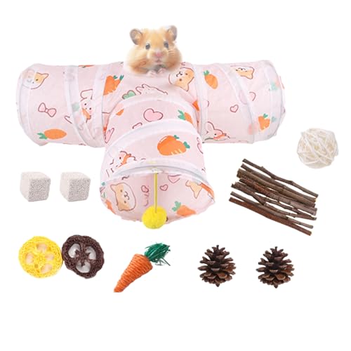 Hamster Und Kaninchen Tunnel | Interaktiver Faltbarer Kaninchentunnel | Hamster Spielplatz Für Klettern Nagen Schlafen Nestbau Verstecken Kuscheln Spielen Innen Außen Hamster Und Kaninchen Tunnel | Interaktiver Faltbarer Kaninchentunnel | Hamster Spielplatz Für Klettern Nagen Schlafen Nestbau Verstecken Kuscheln Spielen Innen Außen von Kasmole