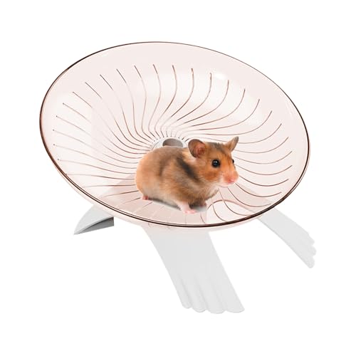 Hamsterrad,Leises Laufrad - Klare Design Fliegende Untertasse Laufrad Für Kleine Haustiere Wie Igel Mäuse Gerbils Stressabbau Hamsterrad,Leises Laufrad - Klare Design Fliegende Untertasse Laufrad Für Kleine Haustiere Wie Igel Mäuse Gerbils Stressabbau von Kasmole