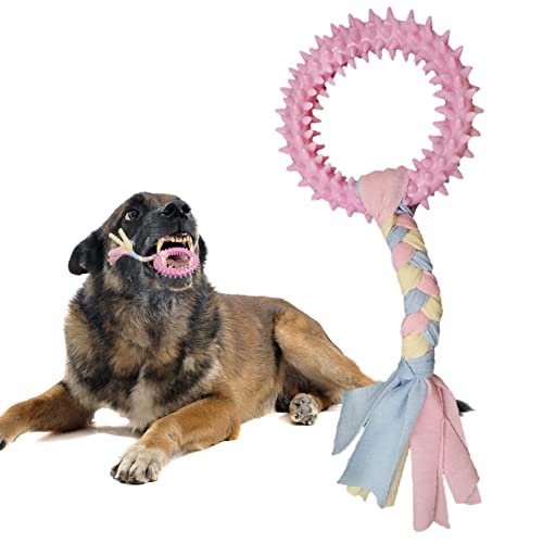 Kasmole Quietschspielzeug für Hunde - Kaubares Hundespielzeug aus TPR | Kaubares Kauspielzeug für Haustiere in runder Form mit guter Elastizität und Interaktivität zum Reinigen und Zähneknirschen von Kasmole