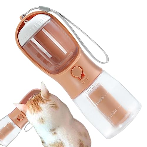 Kasmole Wasserflasche für Hunde, Tragbare 3-in-1-Multifunktions-Wasserflasche für Hunde, Reise-Haustiertrinker, Hundenapf, Hunde-Wasserflasche für Haustiere, Spaziergänge im Freien, Reisen von Kasmole