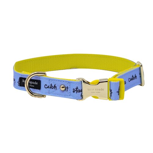 Kate Spade New York Niedliches Hundehalsband, goldfarbene Metallschnalle, 39,4 cm bis 61 cm, verstellbares Hundehalsband für weibliche oder männliche Hunde, stilvolles Hundehalsband für mittelgroße von Kate Spade New York