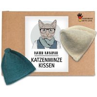 Kater Kasimir Spielkissen mit Katzenminze, 2er Set. Reiner Wollfilz vom Schaf von Kater Kasimir