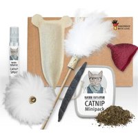 Kater Kasimir Katzenspielzeug-Set mit 7 beliebten Katzenspielzeugen aus Naturmaterial von Kater Kasimir