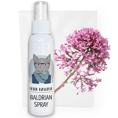 Kater Kasimir XL-Flasche Baldrian Spray für Katzen, 100% natürlich ohne Zusatzstoffe. Baldrian Spray Macht langweiliges Katzenspielzeug interessant für die Selbstbeschäftigung von Katzen von Kater Kasimir