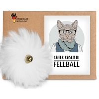 Kater Kasimir Katzenball aus echtem Schaffell von Kater Kasimir