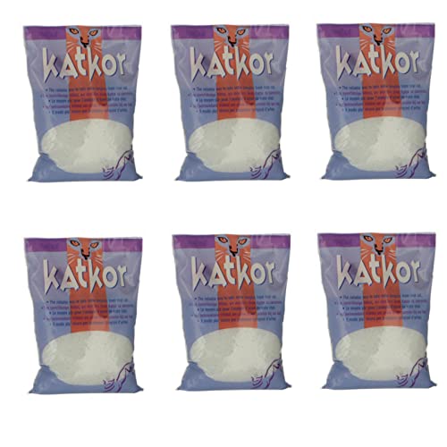 Katkor Perlenstreu | 6er Pack | 6 x 200 g | Urin-Katzenstreu für die Urinprobengewinnung | Zur Untersuchung des Urins Ihrer Katze | Mit Pipette und Auffangröhrchen von Katkor