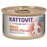 KATTOVIT Feline Diet Nassfutter Katze Niere/Renal Adult Huhn 12x85 g von Kattovit