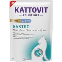 KATTOVIT Feline Diet Nassfutter Katze Gastro Adult Paté 10x85 g Ente von Kattovit