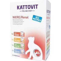 KATTOVIT Feline Diet Nassfutter Katze Niere/Renal Multipack in Sauce 12x85 g von Kattovit