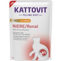 KATTOVIT Niere/Renal Nassfutter Katze Paté Huhn 10x85 g von Kattovit