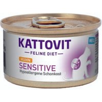 KATTOVIT Feline Diet Nassfutter Katze Sensitive Adult 10x85 g Huhn von Kattovit