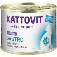 KATTOVIT Feline Diet Nassfutter Katze Gastro Adult Ente 12x185 g von Kattovit