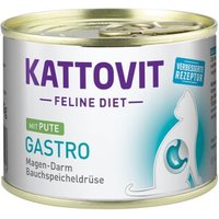 KATTOVIT Feline Diet Nassfutter Katze Gastro Adult Pute 12x185 g von Kattovit