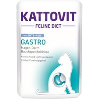 KATTOVIT Feline Diet Nassfutter Katze Gastro Adult Ente & Reis 24x85 g von Kattovit