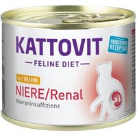 KATTOVIT Feline Diet Nassfutter Katze Niere/Renal Adult Huhn 12x185 g von Kattovit