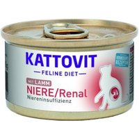 KATTOVIT Feline Diet Nassfutter Katze Niere/Renal Adult Lamm 12x85 g von Kattovit