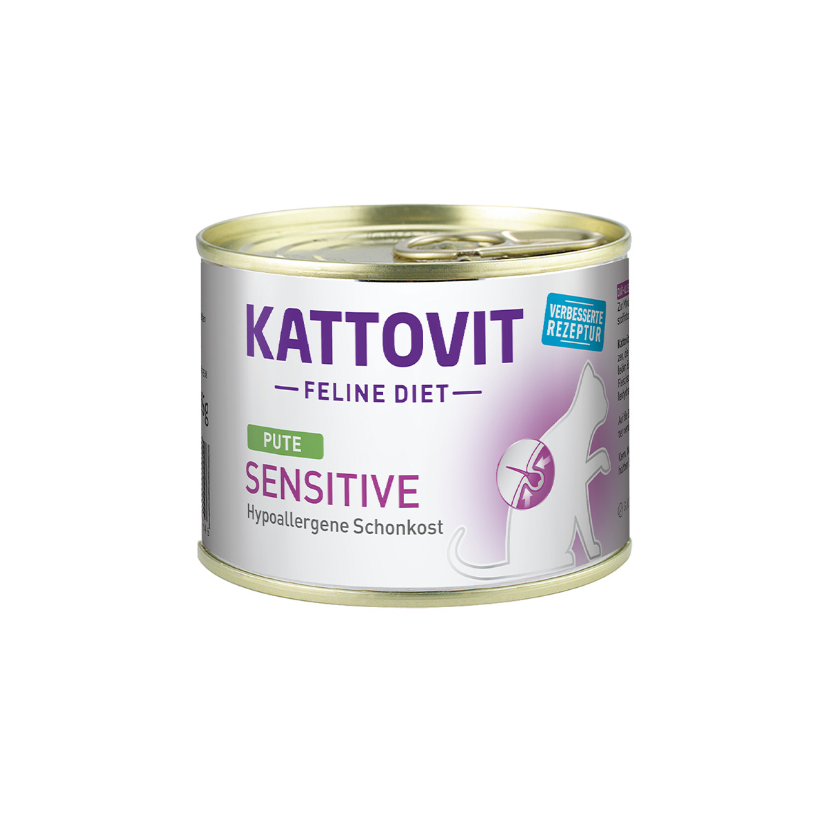 Kattovit Feline Diet Sensitive Pute 12x185g von Kattovit