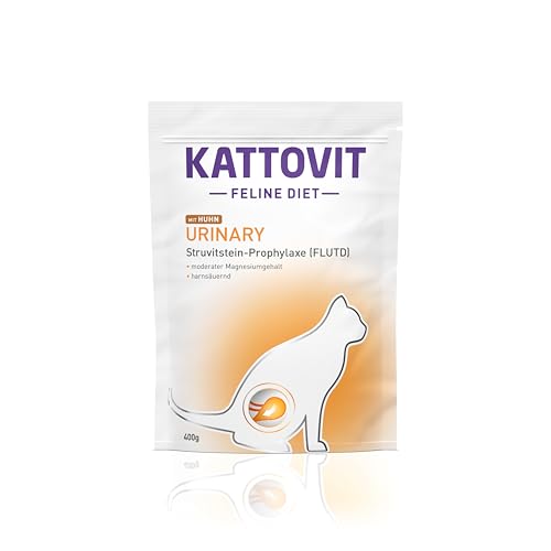 Kattovit - Niere/Renal Trockenfutter für Katzen | Katzen-Trockenfutter zur Unterstützung der Nierenfunktion für ausgewachsene Katzen. Diätfutter als Alleinfuttermittel | 6 x 400 g Huhn von Kattovit