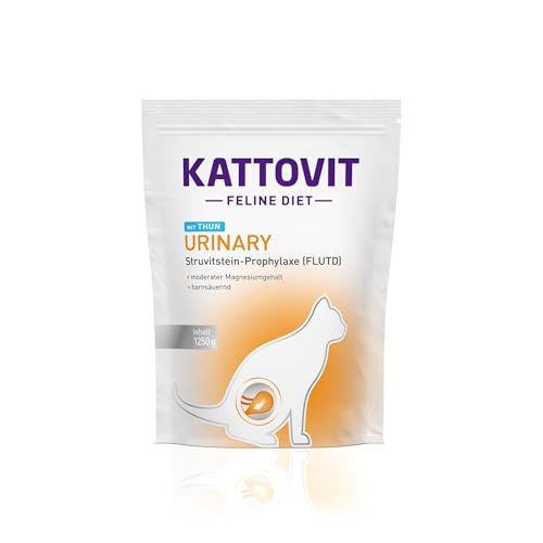 KATTOVIT - Urinary Trockenfutter für Katzen | Katzen-Trockenfutter für ausgewachsene Katzen mit Harnwegserkrankungen. Diätfutter als Alleinfuttermittel | 1.250g Thunfisch von Kattovit