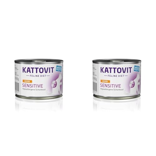 Kattovit - Gastro Nassfutter für Katzen | Katzen-Nassfutter zur Unterstützung des Magen-Darm-Systems | Diät-Alleinfuttermittel in der Dose für ausgewachsene Katzen. Glutenfrei | 12 x 85 g Pute von Kattovit