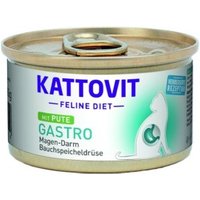 KATTOVIT Feline Diet Nassfutter Katze Gastro Adult Pute 12x85 g von Kattovit