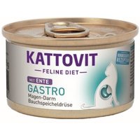 KATTOVIT Feline Diet Nassfutter Katze Gastro Adult Ente 12x85 g von Kattovit