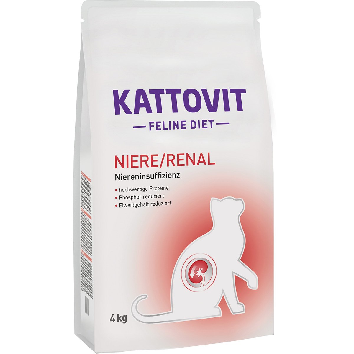 Kattovit Katzenfutter Feline Diet Niere/Renal 2x4kg von Kattovit