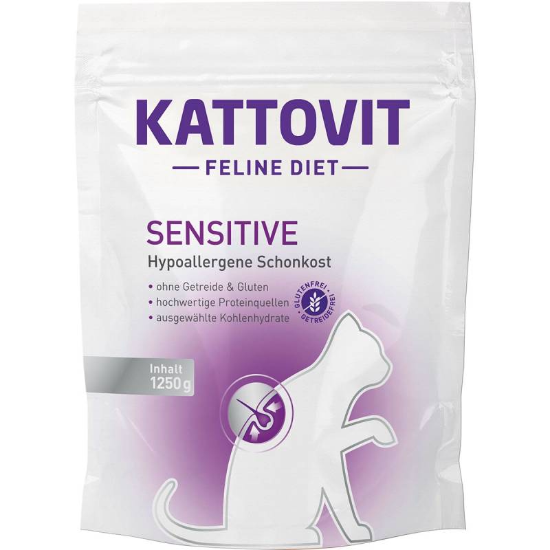 Kattovit Katzenfutter Feline Sensitive 1,25kg von Kattovit