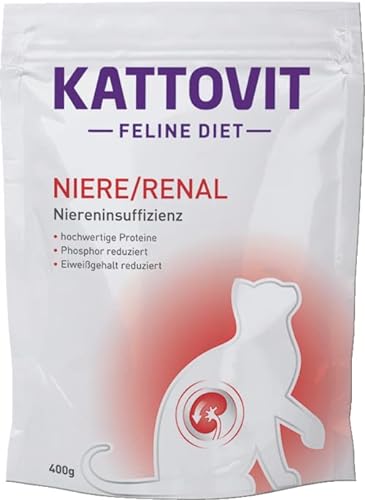 Kattovit - NIERE/RENAL - Trockenfutter für Katzen bei Niereninsuffizienz - 400g von Kattovit