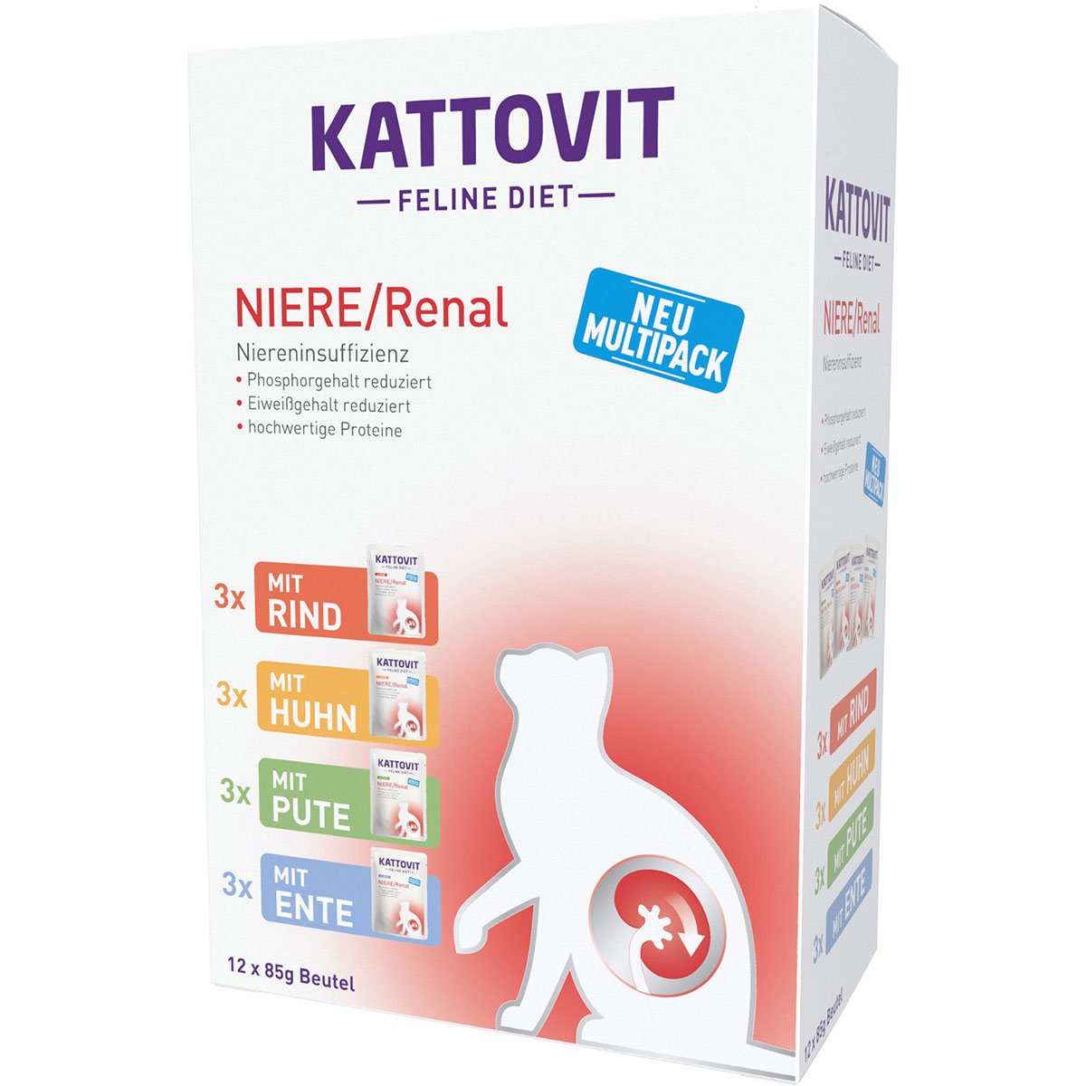 Kattovit NIERE/Renal Multipack 12x85g von Kattovit