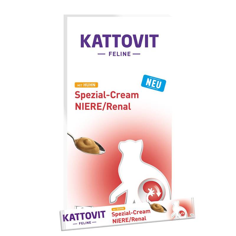 Kattovit Spezial-Cream Niere/Renal Huhn 6x15g von Kattovit