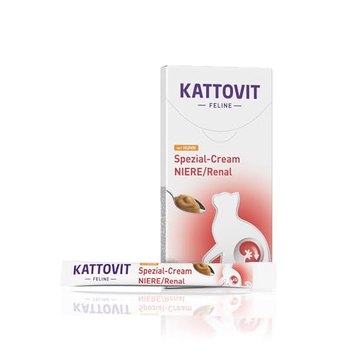 Kattovit Spezial-Cream Niere/Renal mit Huhn 6x15g von Kattovit