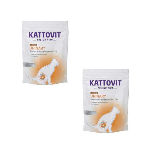 KATTOVIT - Urinary Trockenfutter für Katzen | Katzen-Trockenfutter für ausgewachsene Katzen mit Harnwegserkrankungen. Diätfutter als Alleinfuttermittel | 2x400g Huhn von Kattovit