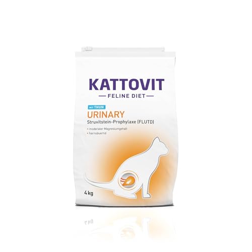 Kattovit - Urinary Trockenfutter für Katzen | Katzen-Trockenfutter für ausgewachsene Katzen mit Harnwegserkrankungen. Diätfutter als Alleinfuttermittel | 4 kg Thunfisch von Kattovit