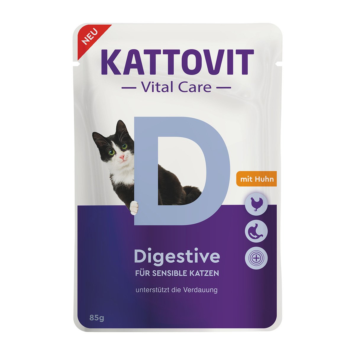 Kattovit Vital Care Digestive Pouches 24x85g von Kattovit