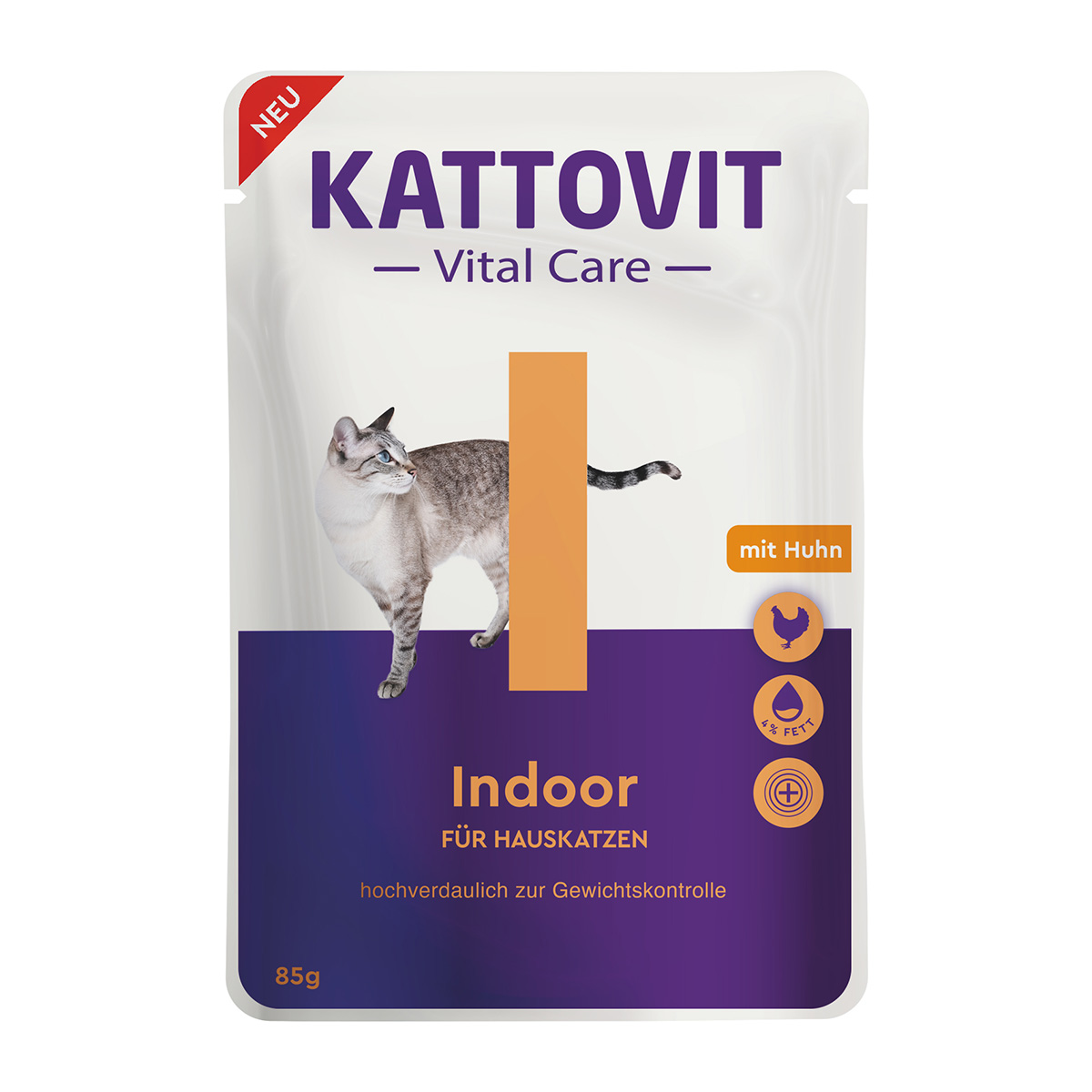 Kattovit Vital Care Indoor Pouches 24x85g von Kattovit