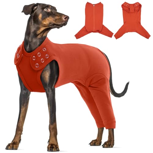 Katzinst Hundebody Nach Op, Hundebody mit Beinen mit Reißverschluss Hinten, Hundebody Nach Kastration Rüde für Haarausfall, Anti-Lecken, Wundschutz, Op Body Hund Katzinst Hundebody Nach Op, Hundebody mit Beinen mit Reißverschluss Hinten, Hundebody Nach Kastration Rüde für Haarausfall, Anti-Lecken, Wundschutz, Op Body Hund von Katzinst