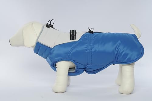 Katzinst Warmer Hundemantel, Winddichte Hundejacke Geeignet für mittelgroße und große Hunde, Winterjacke für Hunde mit Kordelzug an Taille und Hals, Warmer Mantel für Golden Retriever Alaskan L von Katzinst